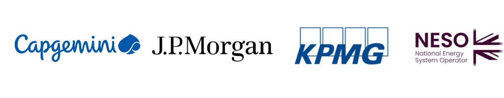 Future You participating firms logos: Capgemini, J.P. Morgan, KPMG and NESO