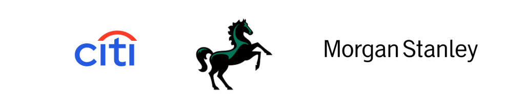 2026 Investing in Talent participating firms logos: Citi, Lloyds Banking Group and Morgan Stanley.