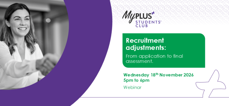 Recruitment adjustments: From application to final assessment 5pm to 6pm Wednesday 18th November